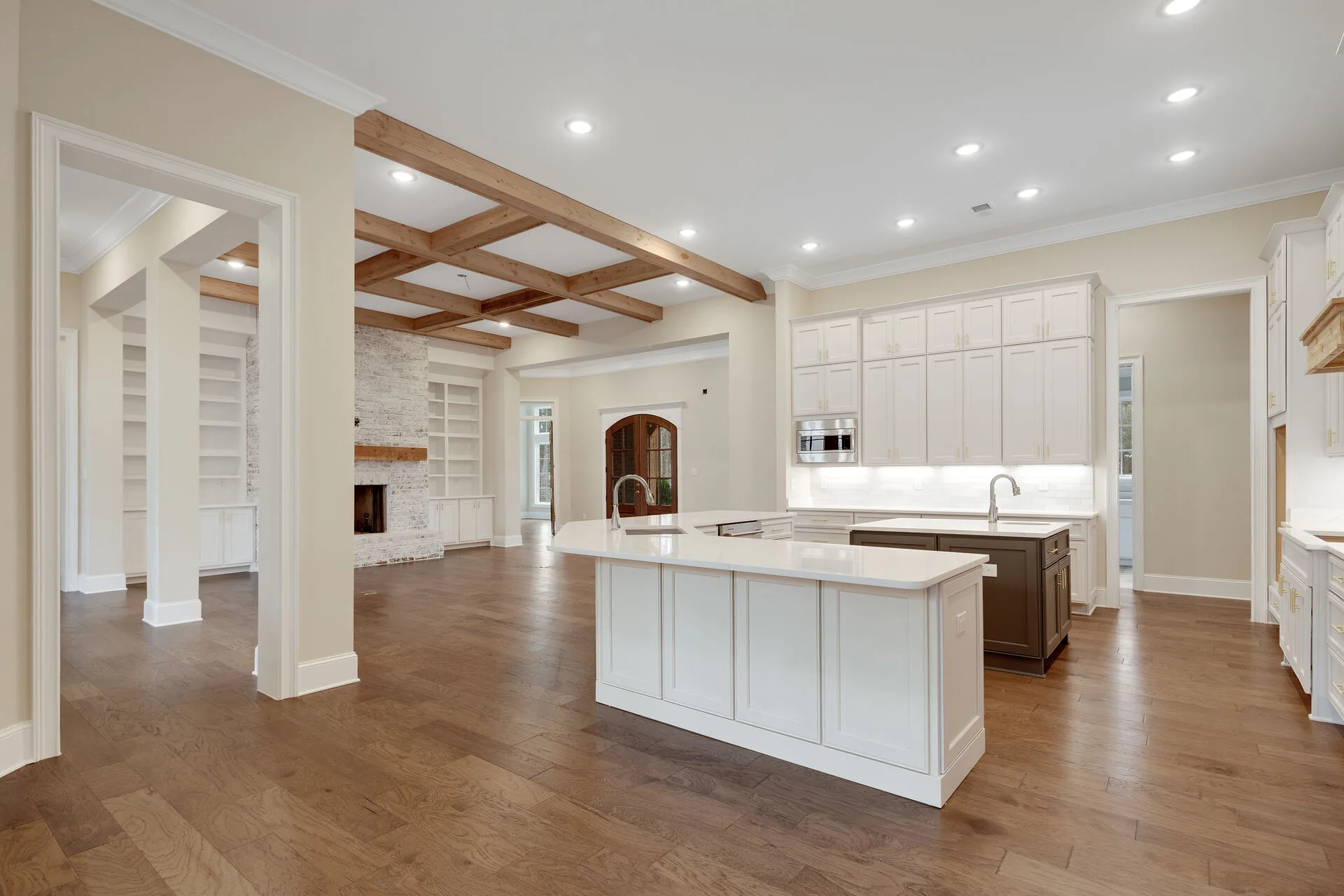 Kitchen detail — custom cabinetry and island